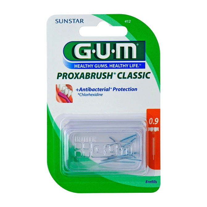 Gum Proxabrush Classic 412 Scovolino Interdentale 8 Pezzi