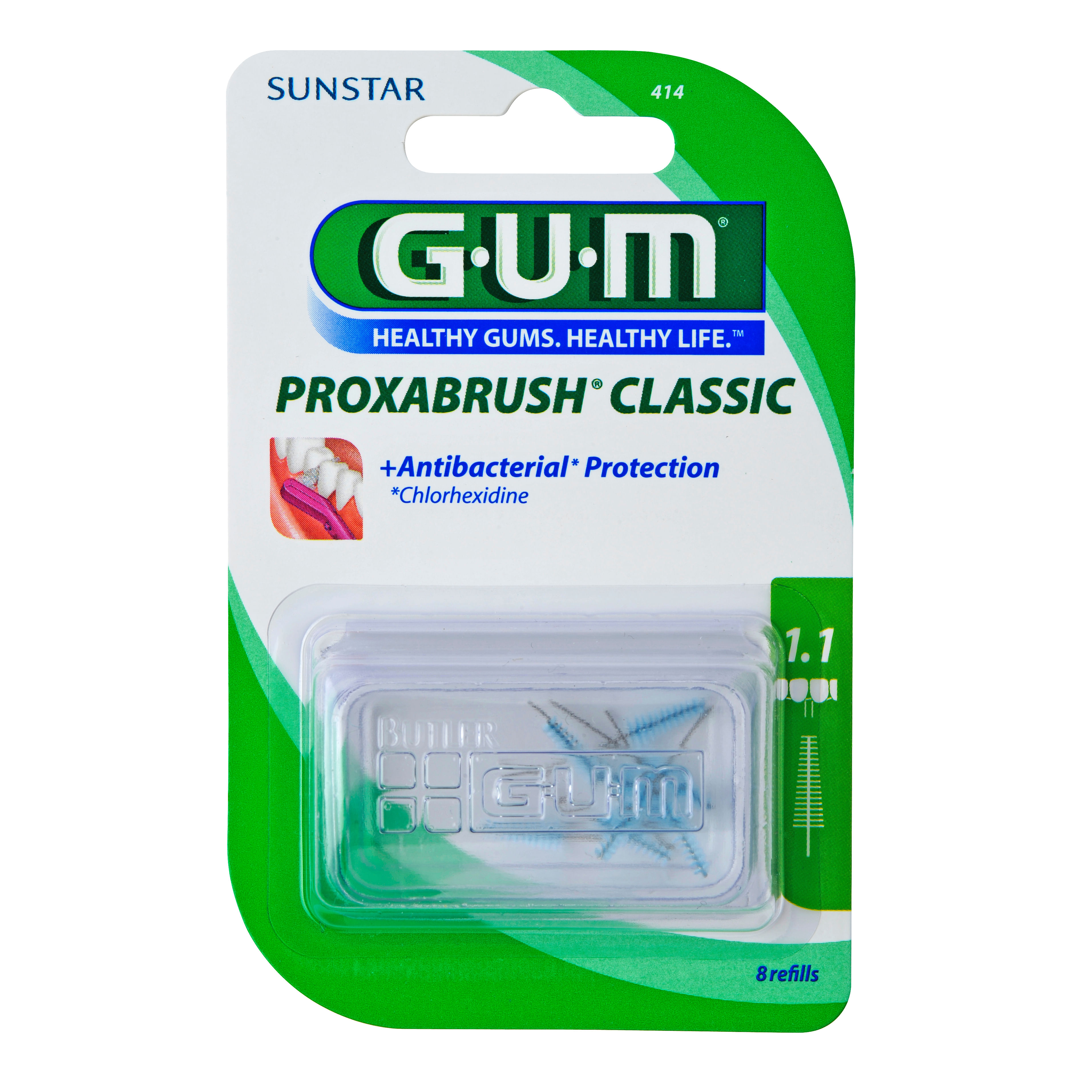 Gum Proxabrush Classic 414 Scovolino Interdentale 8 Pezzi