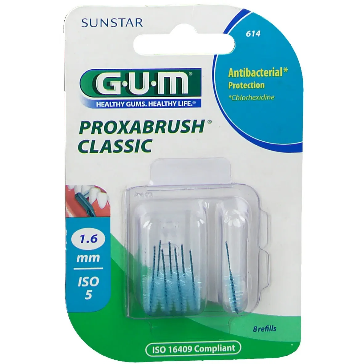 Gum Proxabrush Classic 614 Scovolino Interdentale 8 Pezzi