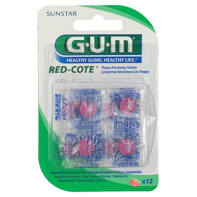 Gum Red Cote Riv Placca 12 Pastiglie