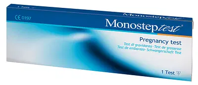 TEST DI GRAVIDANZA MONOSTEP HCG 1 PEZZO TEST DI GRAVIDANZA MONOSTEP HCG 1 PEZZO