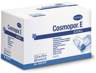 CEROTTO ADESIVO COSMOPOR STRIP IN TESSUTO NON TESSUTO TAMPONE 1,5 PRETAGLIATO IN STRISCE 7,2X5CM 50 PEZZI