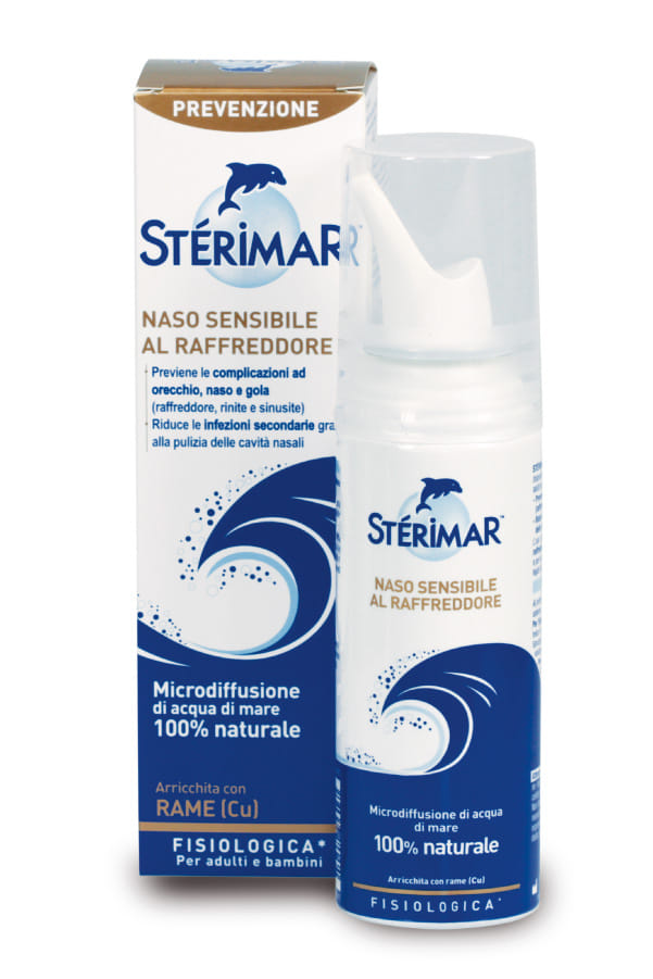 Spray Sterimar Cu per naso sensibile al raffreddore 100ml
