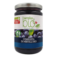 COMPOSTA DI MIRTILLI BIO CON POLPA DI MELA 320 G