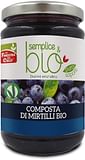 COMPOSTA DI MIRTILLI BIO CON POLPA DI MELA 320 G