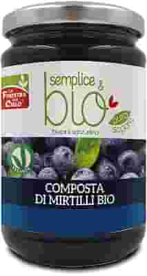 COMPOSTA DI MIRTILLI BIO CON POLPA DI MELA 320 G