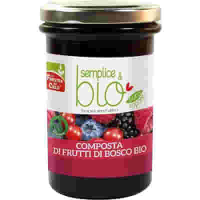 COMPOSTA DI FRUTTI DI BOSCO CON POLPA DI MELA BIO 320 G