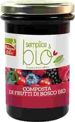 COMPOSTA DI FRUTTI DI BOSCO CON POLPA DI MELA BIO 320 G