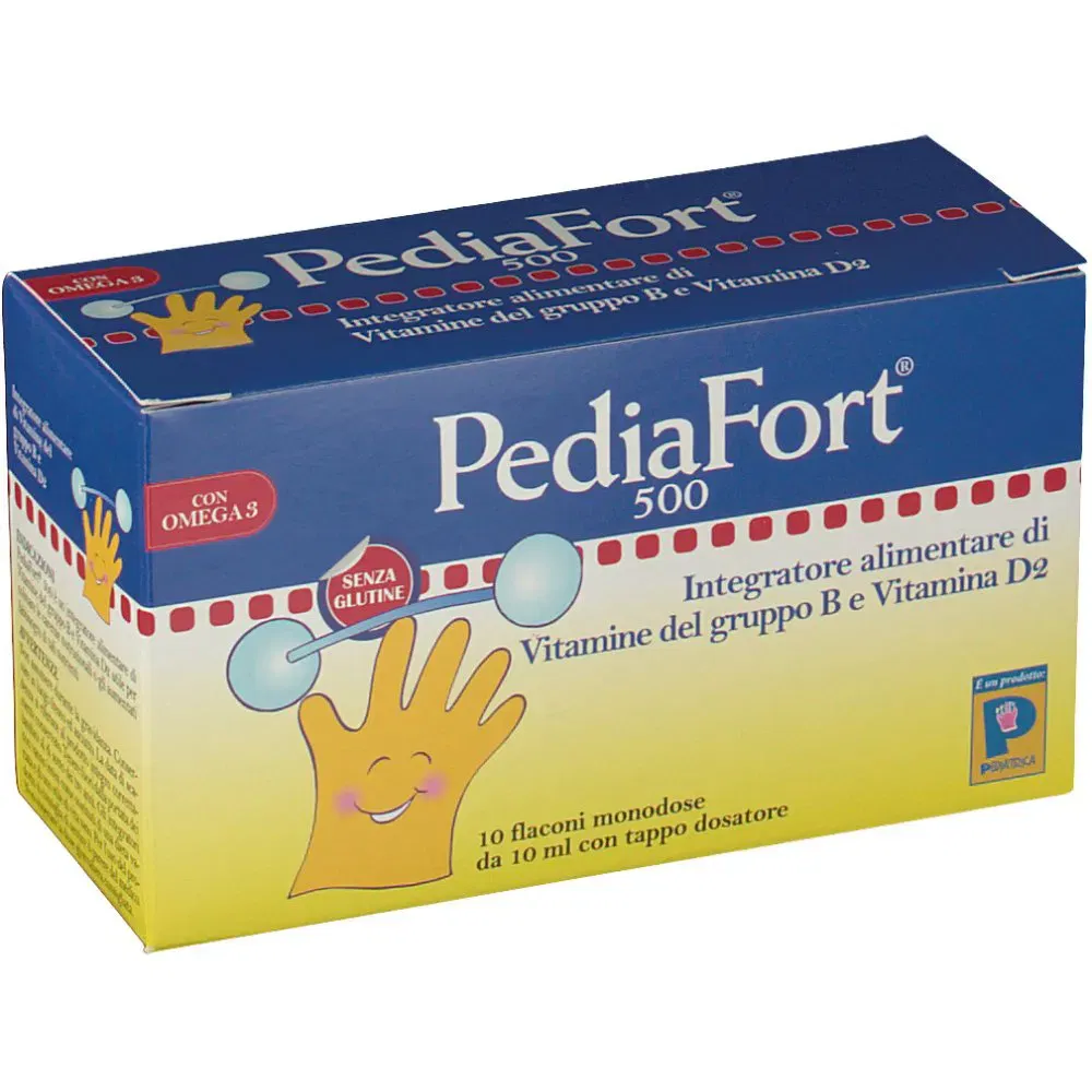 Integratore Pediafort 500 per bambini, 10 fiale