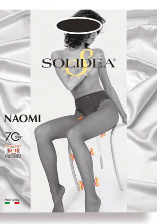 Collant Solidea Naomi 70 den a compressione graduata, taglia 1
