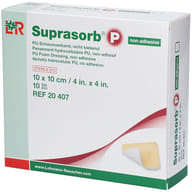 MEDICAZIONE STERILE IN SCHIUMA IN POLIURETANO NON ADESIVA SUPRASORB P ASSORBENTE 10X10 CM 10 PEZZI
