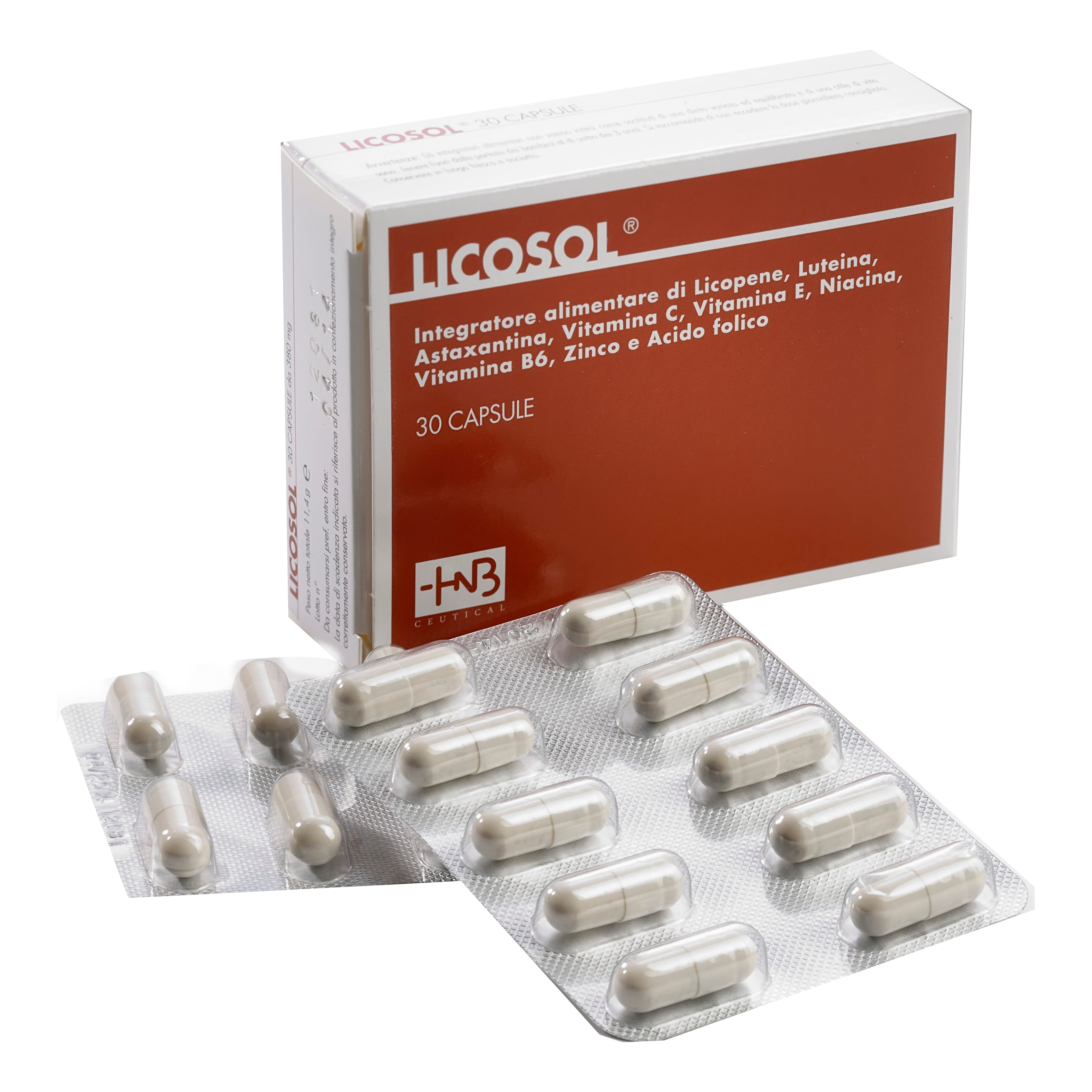 Integratore Licosol con Vitamine C, E e Zinco, 30 compresse