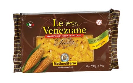Pasta Eliche Le Veneziane senza glutine, farina di mais 250g