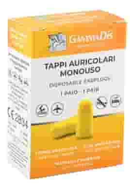 Tappi Auricolari Ear in Gommapiuma Gammadis, 2 Pezzi