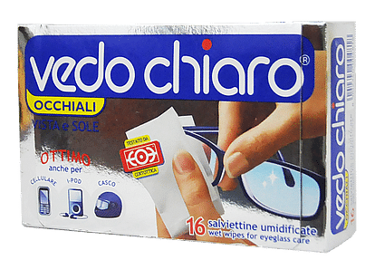 Vedochiaro Occhiali 16 Salviette Umidificate