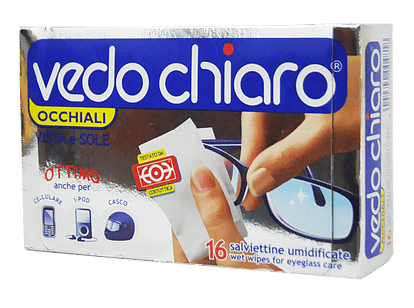 Vedochiaro Occhiali 16 Salviette Umidificate
