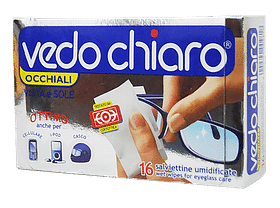 Vedochiaro Occhiali 16 Salviette Umidificate