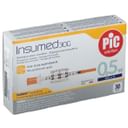 SIRINGA PER INSULINA PIC INSUMED 0,5 ML 100 UI AGO GAUGE 30 LUNGHEZZA 8 MM SENZA SPAZIO MORTO 3 SACCHETTI DA 10 PEZZI
