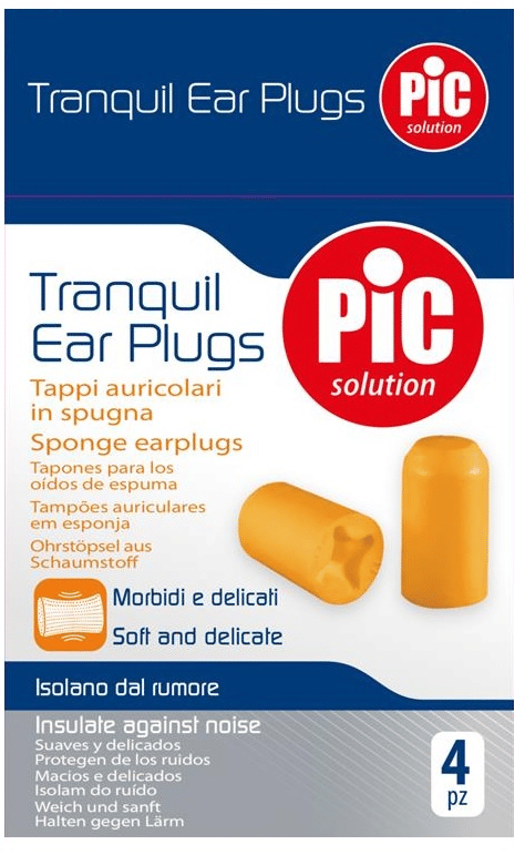 Tappi auricolari in spugna Tranquil, 4 pezzi riutilizzabili