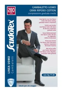 GAMBALETTO SCUDOVARIS GRAN RIPOSO COTTON NERO 4 GAMBALETTO SCUDOVARIS GRAN RIPOSO COTTON NERO 4