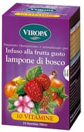 Infuso Viropa Lampone del Bosco con 10 Vitamine, 15 bustine