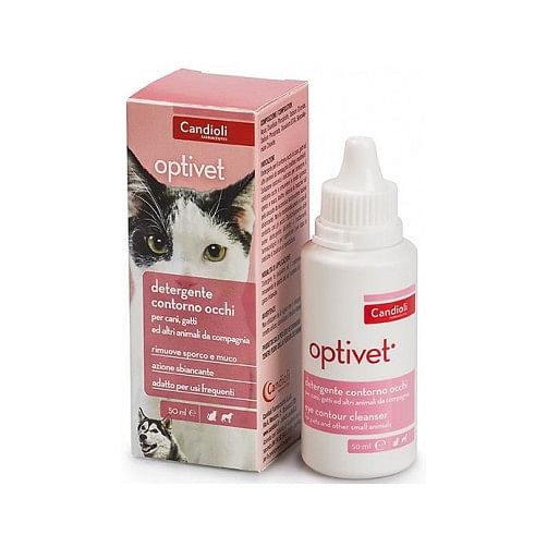 Optivet Detergente Per Occhi Per Cani E Gatti Flacone 50 Ml