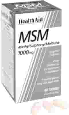 Integratore MSM Zolfo Healthaid, 90 capsule vegetali