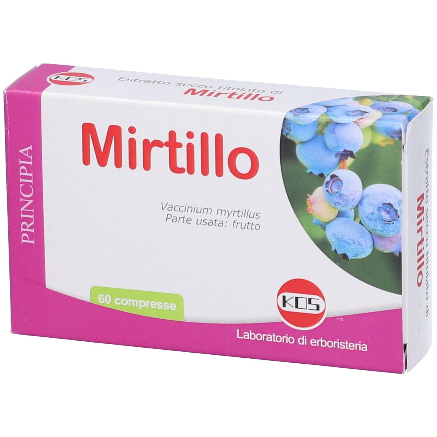 Integratore KOS Mirtillo Estratto Secco per vista, 60 compresse