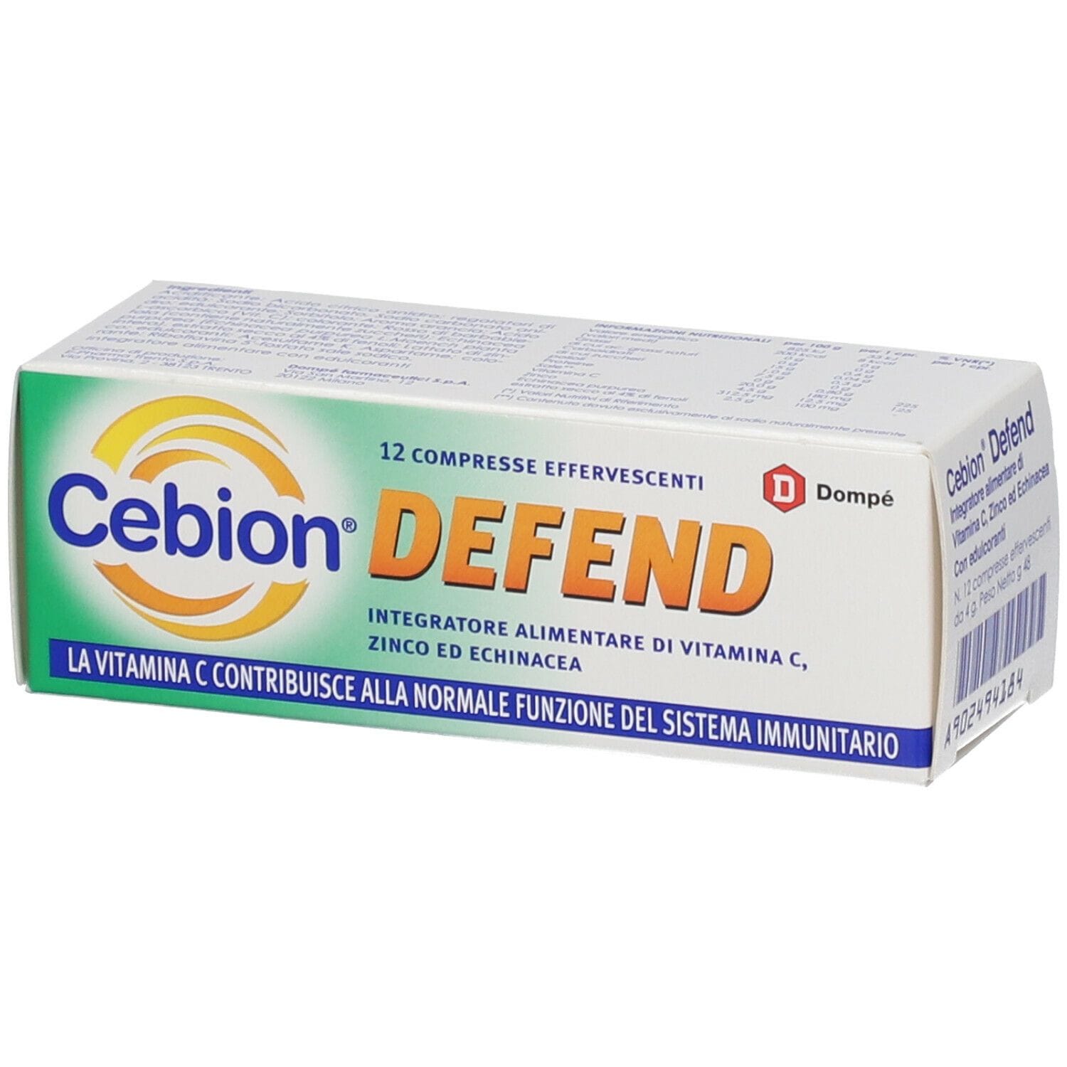 CEBION DEFEND 12 COMPRESSE EFFERVESCENTI