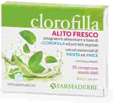Integratore Clorofilla contro l'alitosi, 30 compresse masticabili