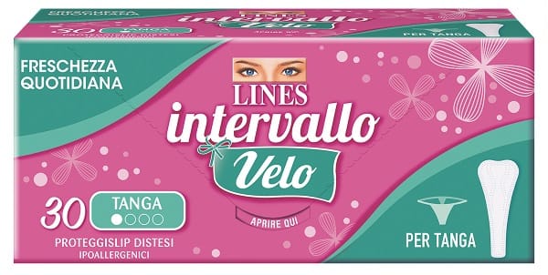 Salvaslip Lines Intervallo Velo per Tanga, 30 pezzi