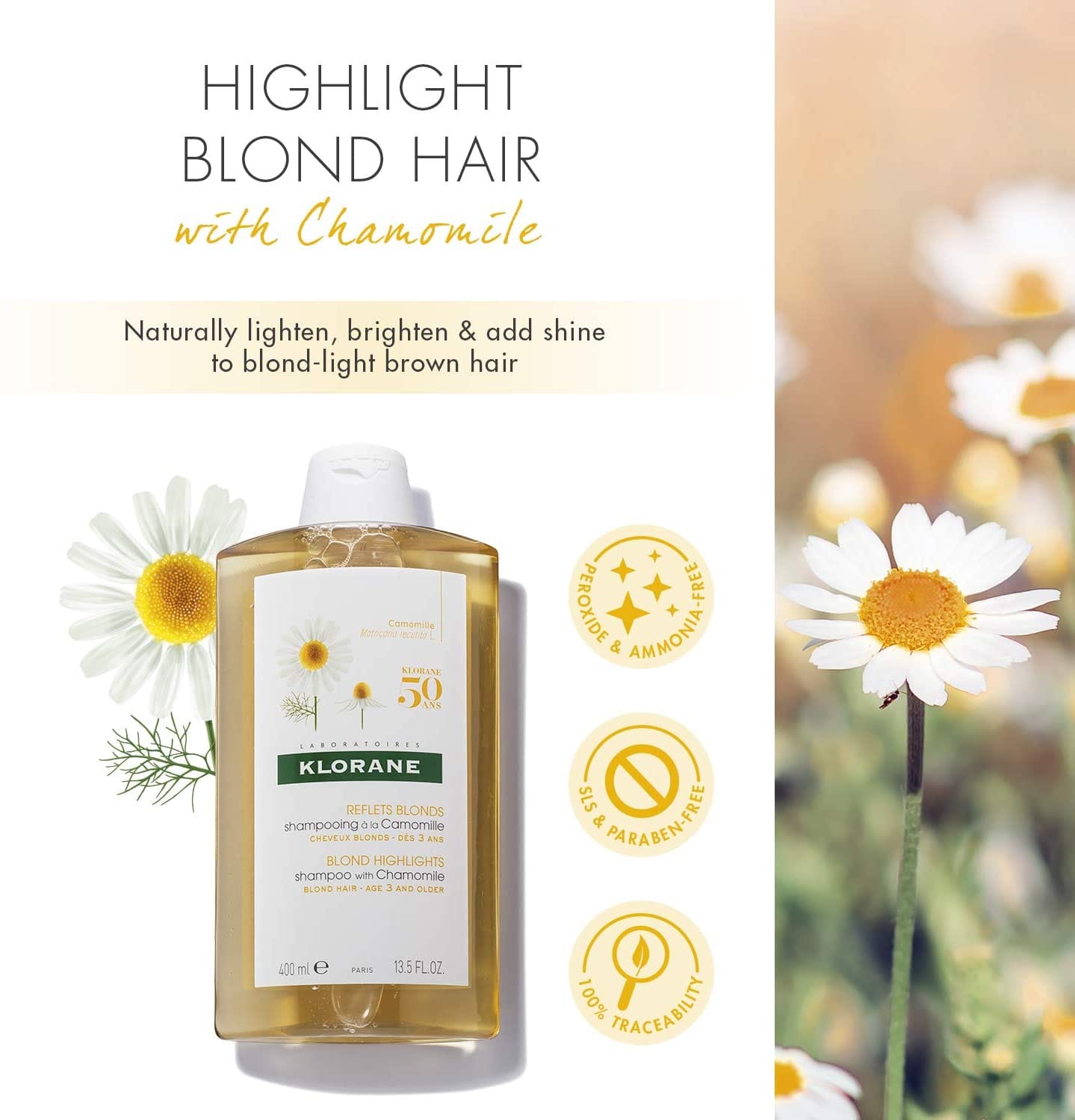 KLORANE MAXI SHAMPOO ALLA CAMOMILLA 400 ML