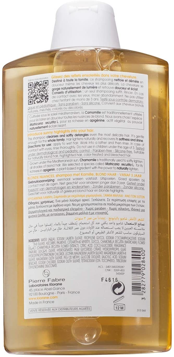 KLORANE MAXI SHAMPOO ALLA CAMOMILLA 400 ML
