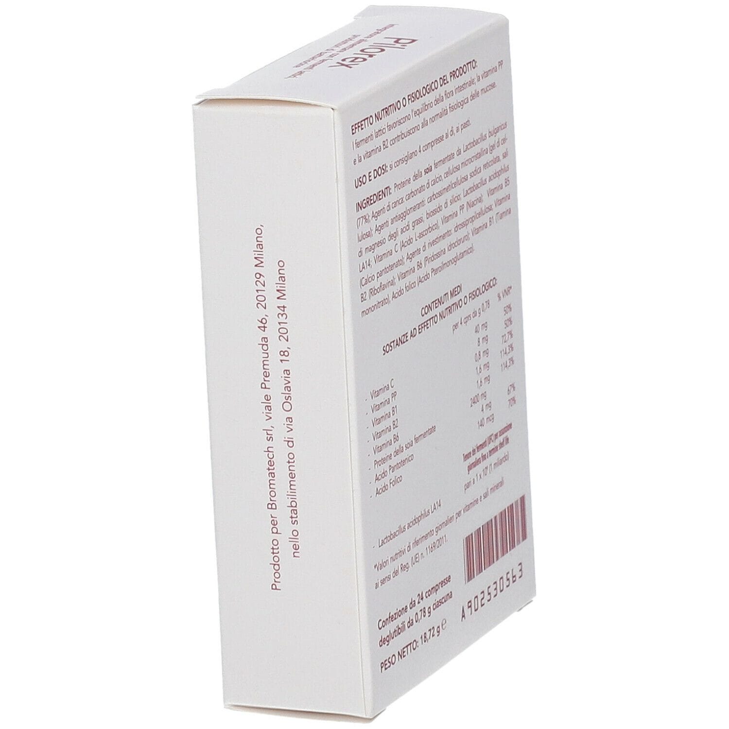 Integratore Pilorex Bromatech per flora intestinale, 24 cpr