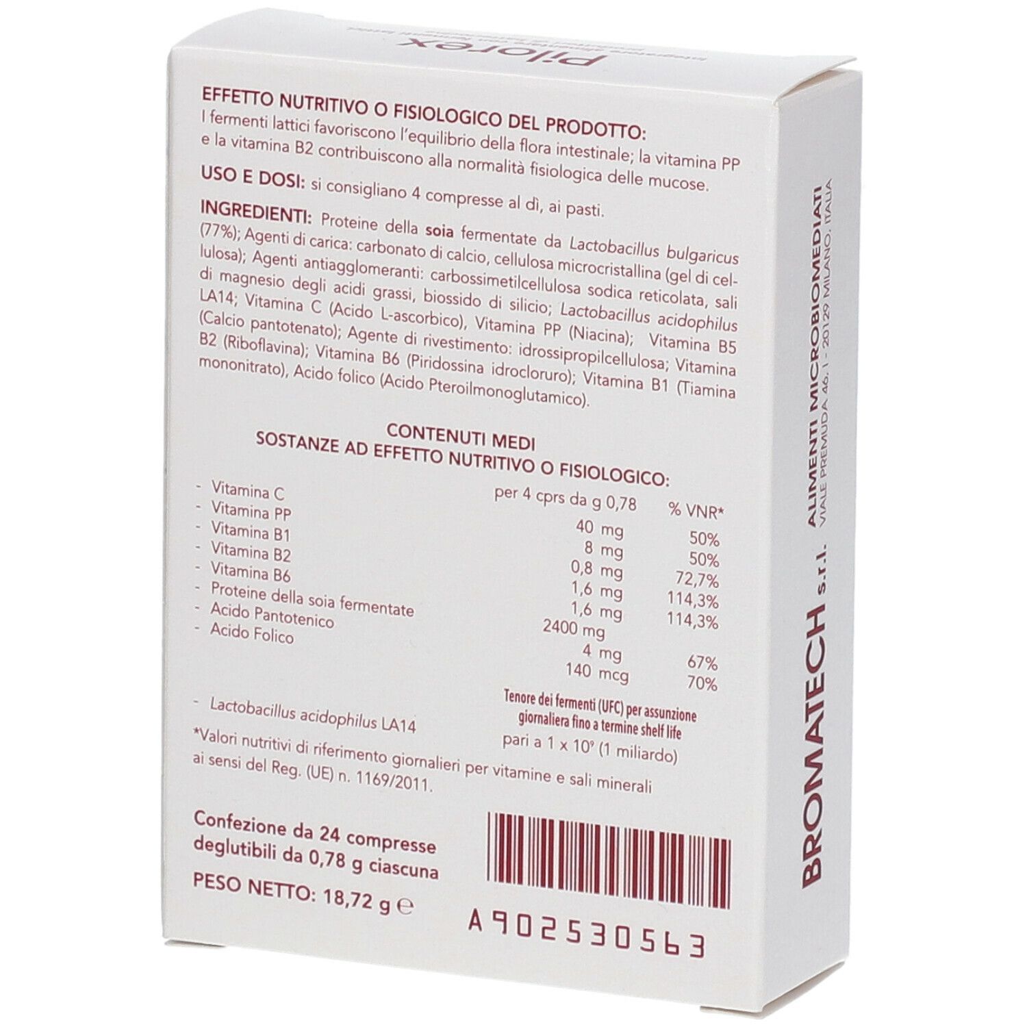 PILOREX 24 COMPRESSE