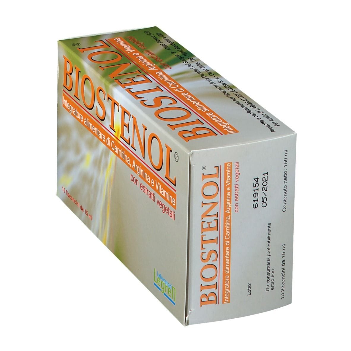Integratore Biostenol tonico-energizzante, 10 flaconcini 15ml
