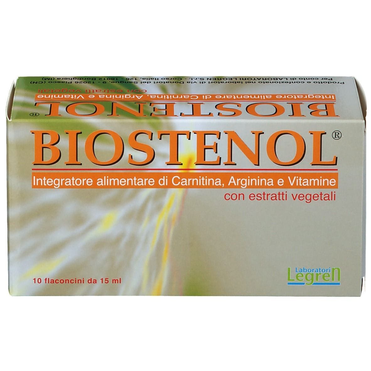 Integratore Biostenol tonico-energizzante, 10 flaconcini 15ml