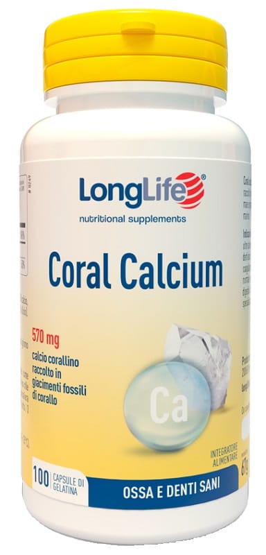 Integratore Longlife Coral Calcium, 100 capsule di gelatina
