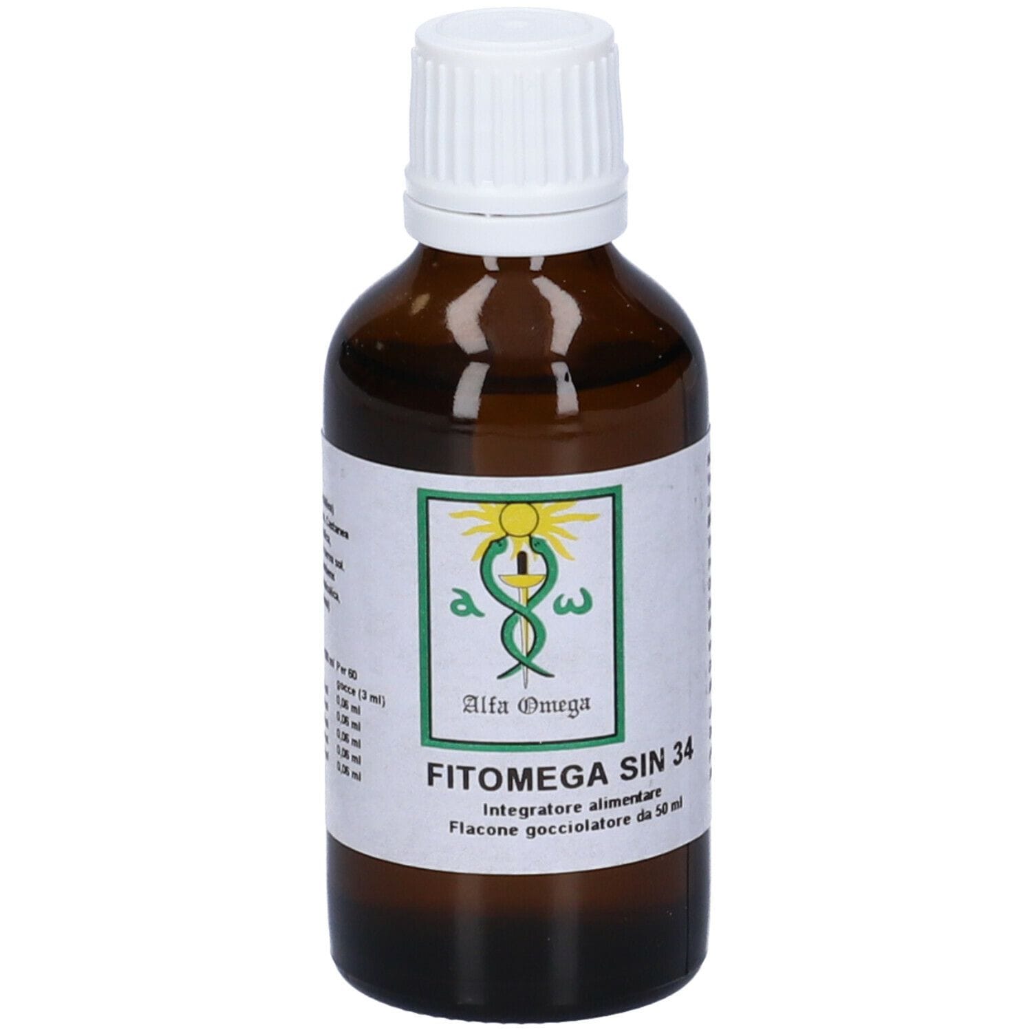 Fitomega Sin 34 Gocce 50ml, soluzione idroalcolica