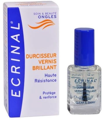 Smalto top coat indurente Ecrinal per unghie fragili, 10ml
