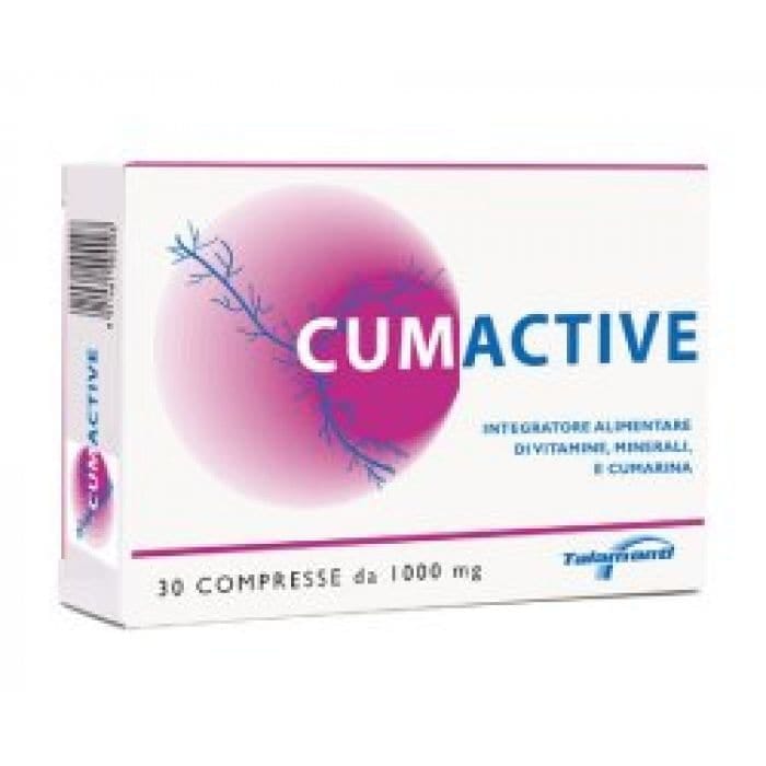 Integratore Cumactive con vitamine, minerali e cumarina, 30 compresse