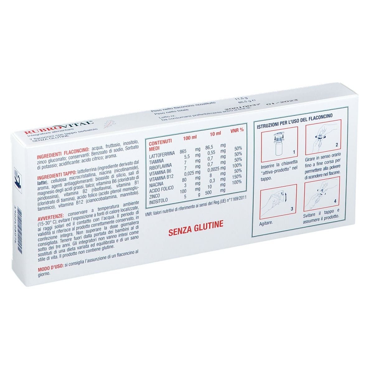 RUBROVITAL 7 FLACONCINI