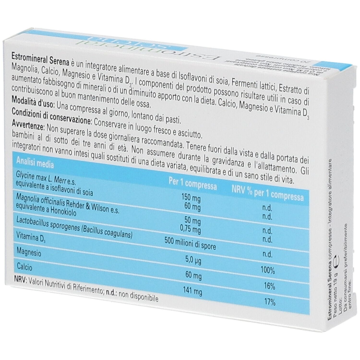 ESTROMINERAL SERENA 20 COMPRESSE