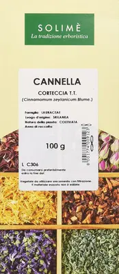 CANNELLA CORTECCIA TAGLIO TISANA 100 G CANNELLA CORTECCIA TAGLIO TISANA 100 G