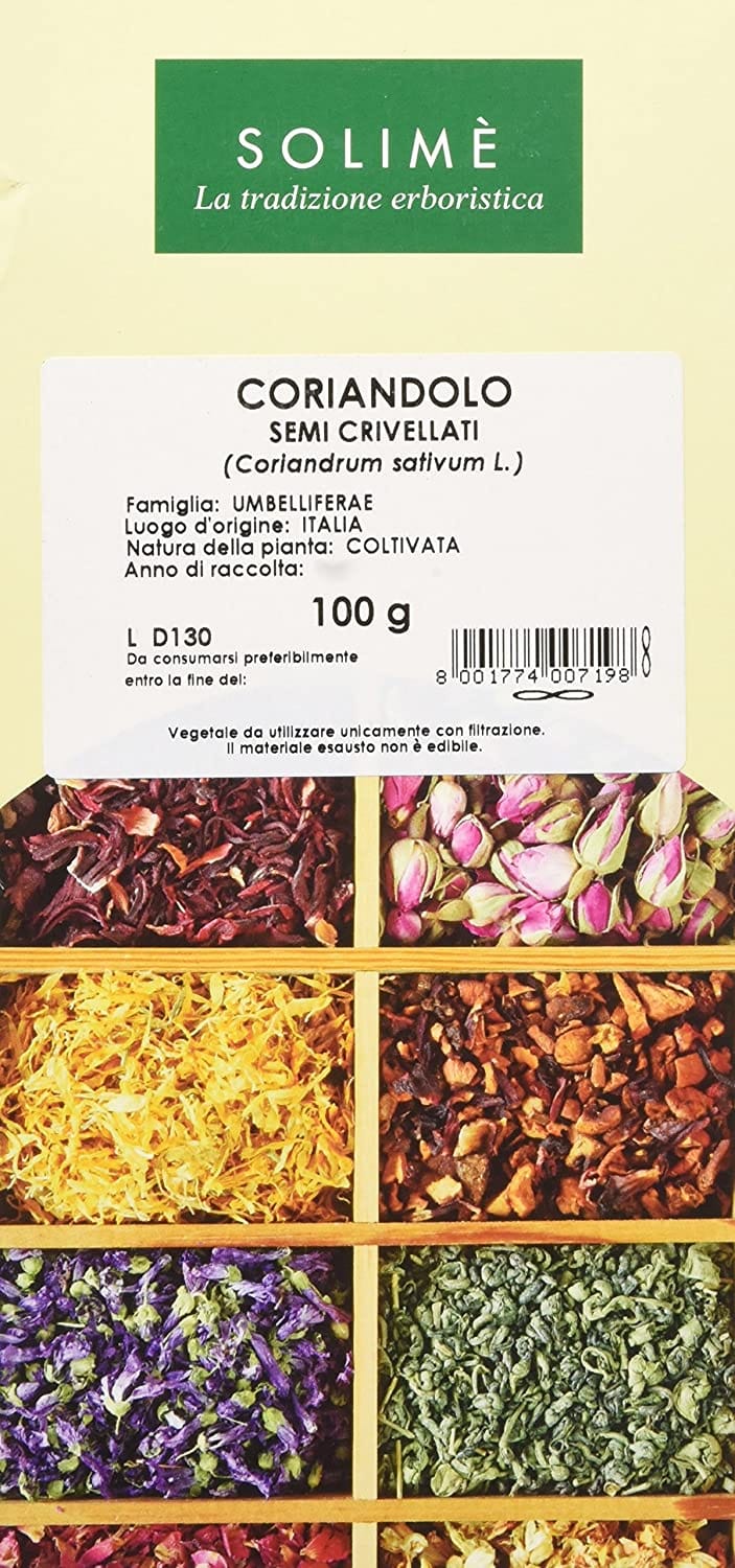 Semi di Coriandolo Crivellati per tisane e decotti 100g