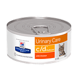 PRESCRIPTION DIET FELINE URINARY CARE C/D MULTICARE CHICKEN&VEGETABLES 156 G