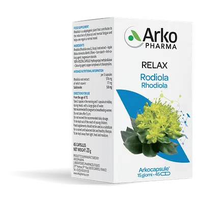 ARKO CAPSULE RODIOLA 45 CAPSULE ARKO CAPSULE RODIOLA 45 CAPSULE