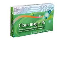 Integratore Cloro Mag+B1 con Magnesio e Vitamina B1, 40 cpr