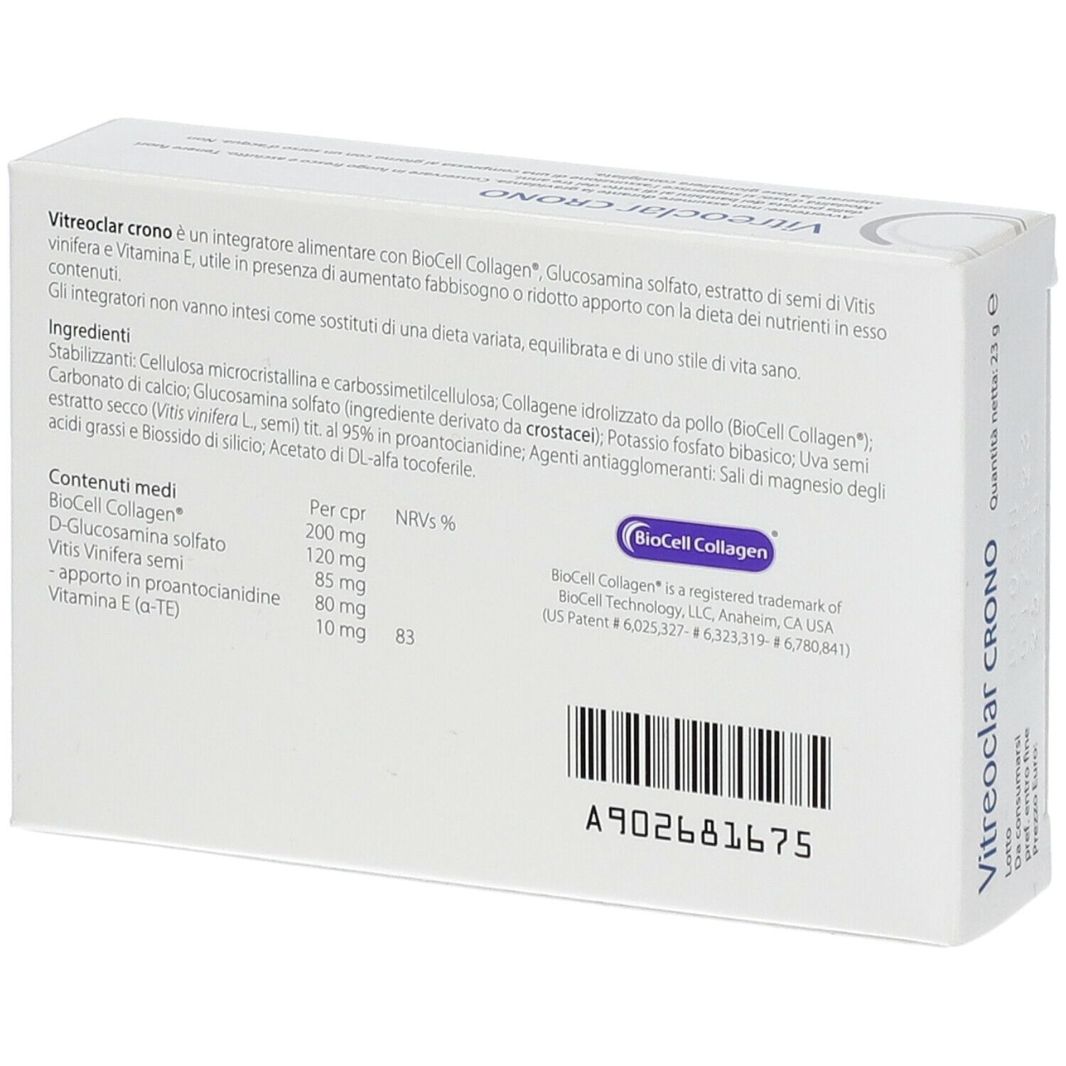 VITREOCLAR CRONO 20 COMPRESSE