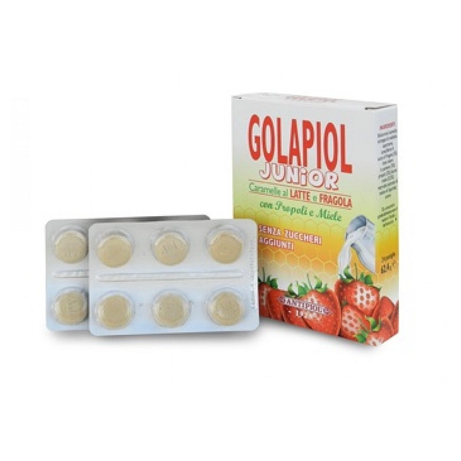 Golapiol Junior Latte Fragola 24 Compresse